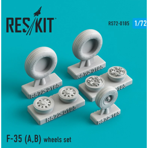 RESIN KIT 1/72  F-35A/B Lightning II wheels set