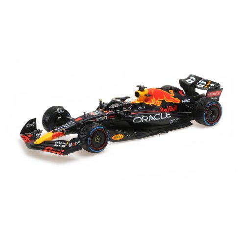 Minichamps RED BULL RB18 MAX VERSTAPPEN 3RD MONACO GP WITH RAIN TYRES WORLD CHAMPION 2022 1/18