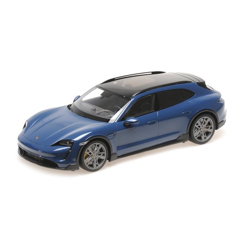 Minichamps PORSCHE TAYCAN CROSS TOURISMO TURBO S BLUE METALLIC 2021 1/18