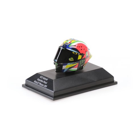 Minichamps CASCO AGV VALENTINO ROSSI MOTOGP MISANO 2019 1/8