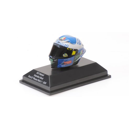 Minichamps CASCO AGV VALENTINO ROSSI MOTOGP MISANO RACE 2 2020 1/8