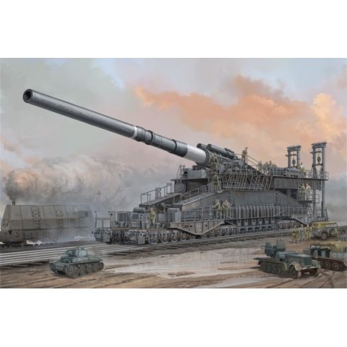 HOBBY BOSS kit GERMAN 80 cm K(E) RAILWAY GUN DORA 1/72