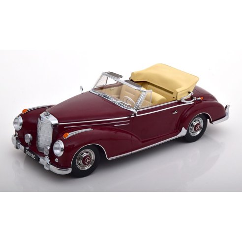 KK-Scale MERCEDES 300SC W188 CABRIO DARK RED 1957 1/18