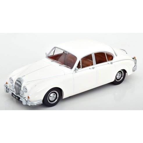 KK-Scale JAGUAR DAIMLER 250 V6 LHD WHITE INTERIEUR BROWN 1962 1/18