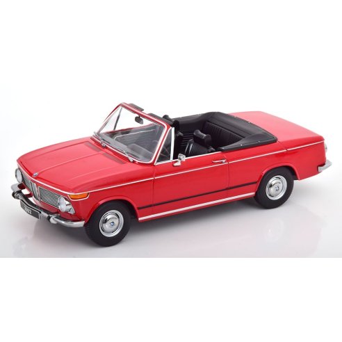 KK-Scale BMW 2002 CABRIO RED 1968 WITH REMOVABLE SOFT-TOP 1/18