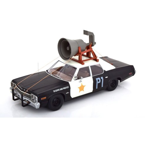 KK-Scale DODGE MONACO 1974 BLUESMOBILE LOOK A LIKE WITH SPEAKER ON THE ROOF 1/18