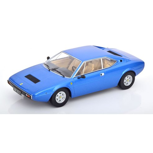 KK-Scale FERRARI 208 GT4 LIGHT BLUE METALLIC 1975 1/18