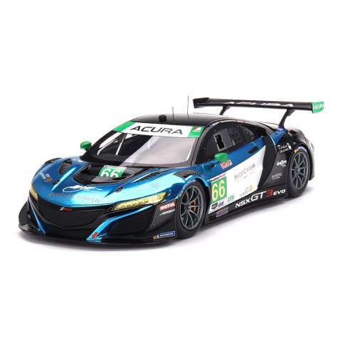 TSM Model True Scale Miniatures ACURA NSX GT3 EVO22 #66 GRADIENT RACING IMSA 24H DAYTONA 2022 TOP SPEED 1/18