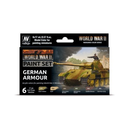 VALLEJO CONFEZIONE 6 COLORI DA 17 ML GERMAN ARMOUR