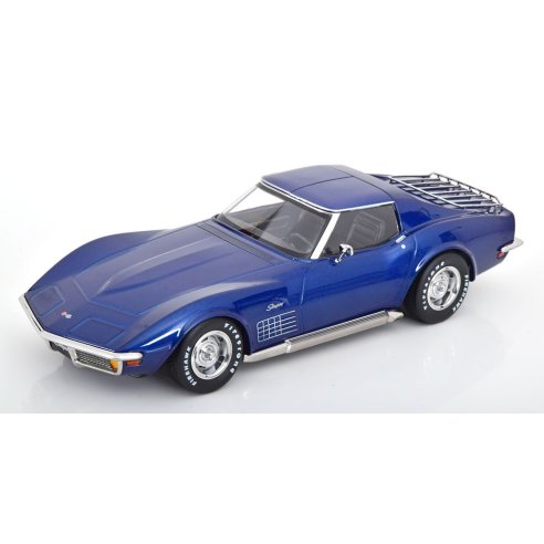 KK-Scale CHEVROLET CORVETTE C3 BLUE METALLIC 1972 1/18