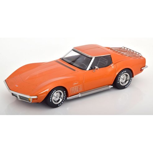 KK-Scale CHEVROLET CORVETTE C3 ORANGE METALLIC 1972 1/18