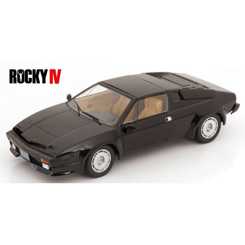 KK-Scale LAMBORGHINI JALPA 3500 BLACK 1982 ROCKY IV LOOK A LIKE WITH REMOVABLE HARDTOP 1/18