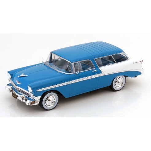 KK-Scale CHEVROLET BEL AIR NOMAD CUSTOM TURQUOISE &amp; WHITE 1956 1/18