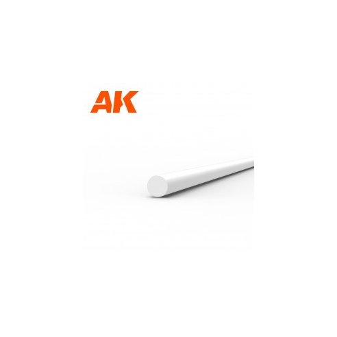 AK INTERACTIVE Rod 1.00 diameter x 350mm - STYRENE STRIP