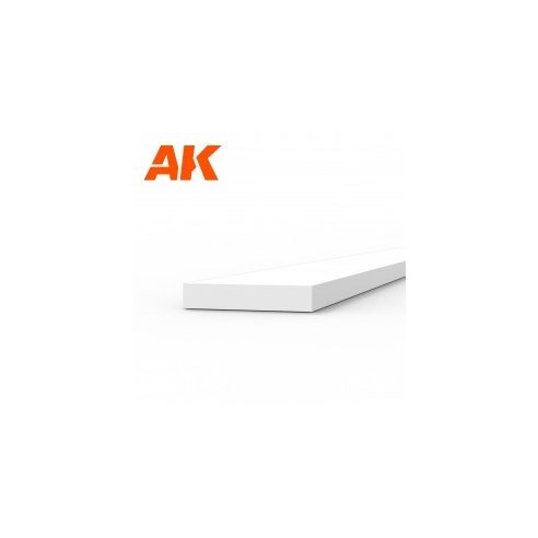 AK INTERACTIVE Strips 0.75 x 4.00 x 350mm - STYRENE STRIP