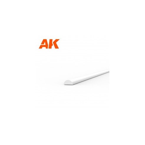 AK INTERACTIVE Half cane 1.00 x 350mm - STYRENE STRIP