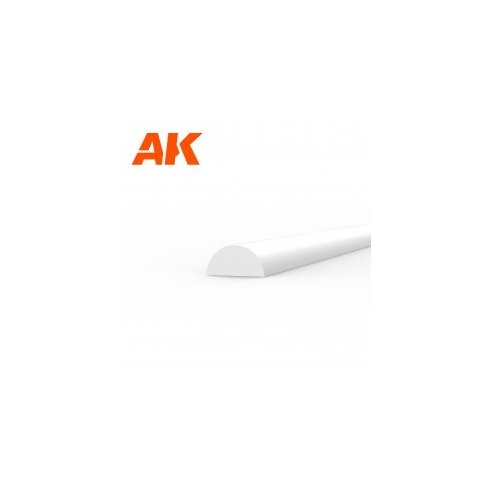 AK INTERACTIVE Half cane 2.00 x 350mm - STYRENE STRIP