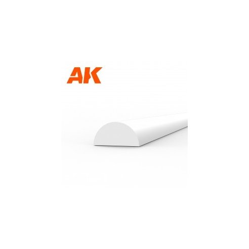 AK INTERACTIVE Half cane 3.00 x 350mm - STYRENE STRIP