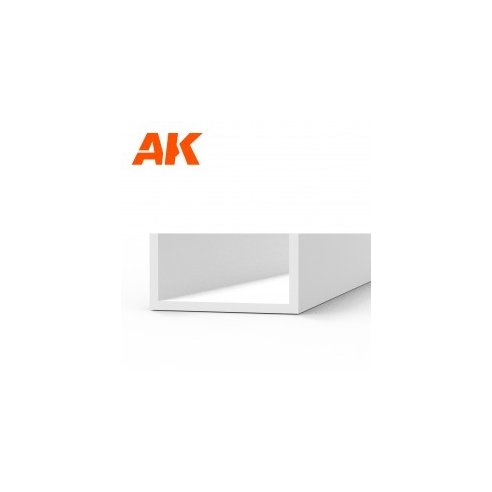 AK INTERACTIVE U Channel 5.0 width x 350mm - STYRENE STRIP