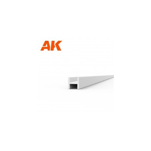 AK INTERACTIVE Beams H Shape 2.0 x 2.0 x 350 mm x 4 units - STYRENE