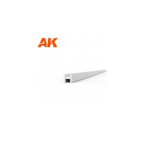 AK INTERACTIVE Beams H Shape 1.5 x 1.5 x 350 mm x 4 units - STYRENE