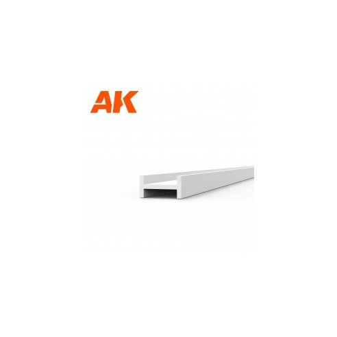 AK INTERACTIVE Beams I Shape 3.0 x 1.5 x 350mm x 4 units - STYRENE