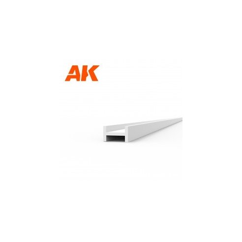 AK INTERACTIVE Beams I Shape 2.5 x 1.5 x 350mm x 4 units - STYRENE