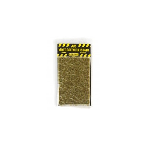 AK INTERACTIVE Mixed Green Tufts 6mm