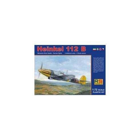 RS MODELS 1/72 Heinkel 112 Hungary (4 decal v. for Hungary, Czech, GB, Japan)