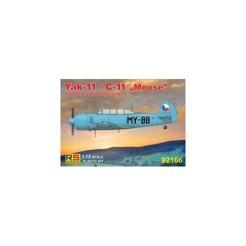 RS MODELS 1/72 Yak-11 / C-11 "Moose" (4 decal v. for USSR, Hungarian, Poland, Mali)