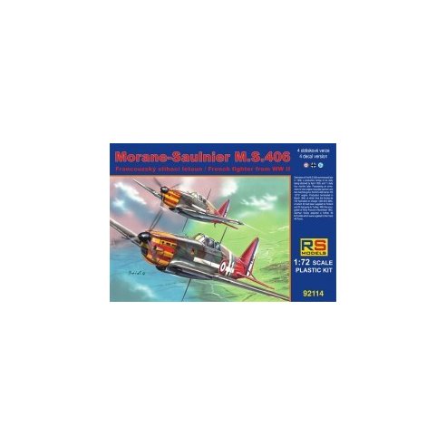 RS MODELS 1/72 Morane Saulnier MS.406 4 decal v. for Vichy, Luftwaffe, Finland