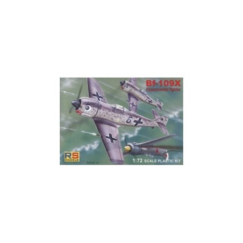 RS MODELS 1/72 Messerschmitt Bf 109 X (2 decal v. for Luftwaffe, Great Britain) Resin parts