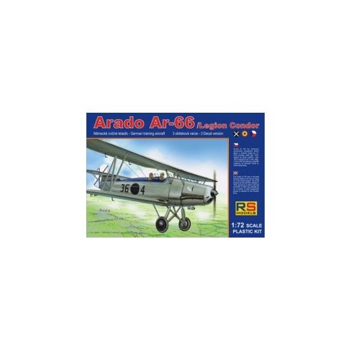 RS MODELS 1/72 Arado 66 Legion Condor (3 decal v. for Spain, Czech., Romania)