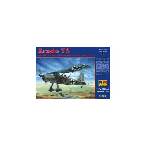 RS MODELS 1/72 Arado 76 in A/B Schulen (3 decal v. for Luftwaffe) Photoetched Parts