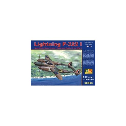 RS MODELS 1/72 Lighting P-322 I (3 decal v. for Great Britain, USA) Resin parts