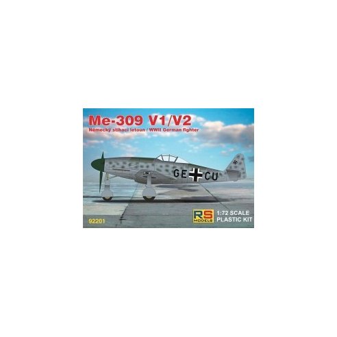 RS MODELS 1/72 Messerschmitt 309 V1/V2 (3 decal v. for Luftwaffe)