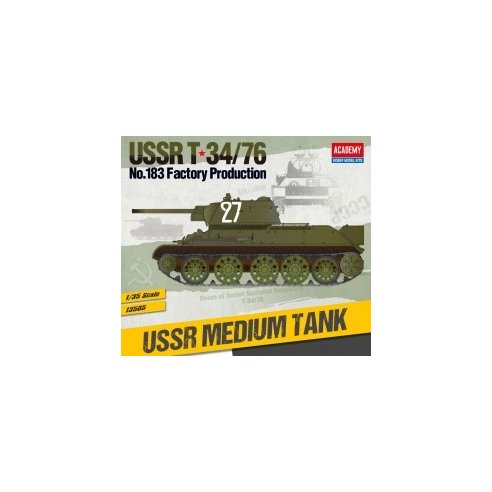 Academy 1/35 USSR T-34/76 No.183 Factory Production