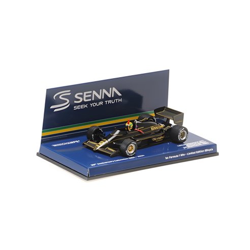 Minichamps Senna Collection LOTUS RENAULT 97T AYRTON SENNA GP PORTUGAL RAIN TYRES 1ST WIN DIRTY VERSION 1985 1/43