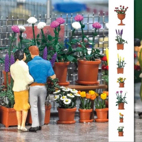 BUSCH NEGOZIO PIANTE E FIORI HO 1/87