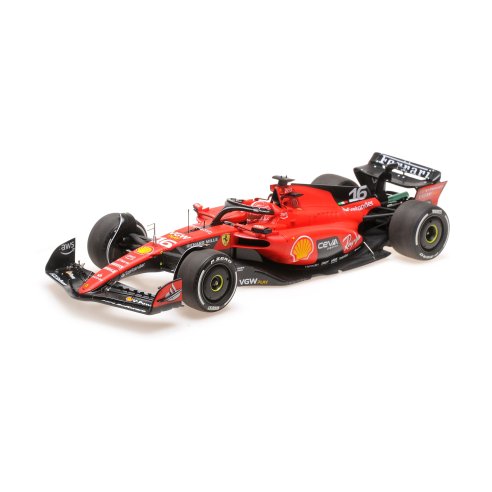 BBR MODELS FERRARI SF-23 CHARLES LECLERC 4TH PLACE GP SINGAPORE 2023 1/18