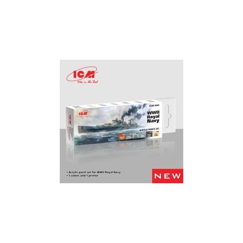 ICM Acrylic paints set for WWII Royal Navy