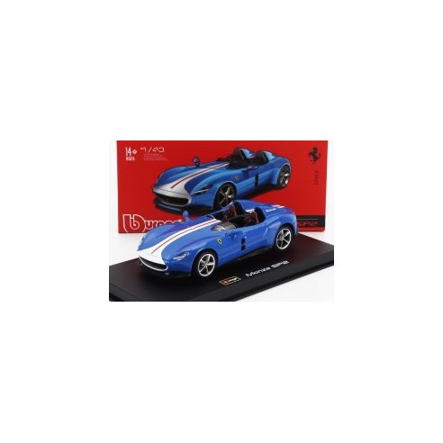 Burago 1/43 Ferrari Monza SP2 2018 Blue Silver