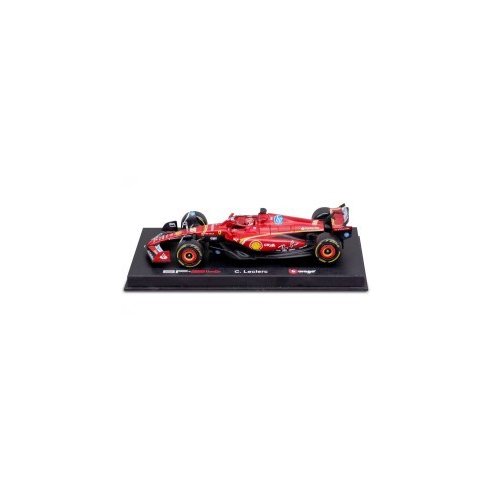 Burago 1/18 Ferrari F1 SF-24 #16 4th Emilia Romagna Imola GP 2024 C.Leclerc - with Showcase