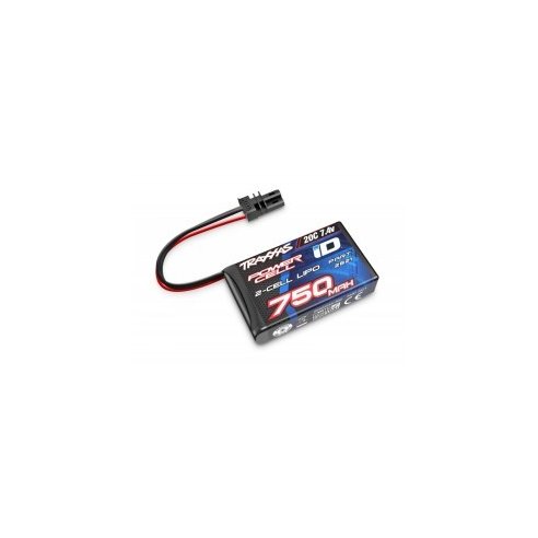 Traxxas Batteria Lipo 2S 750mah 7.4V 20C ID per 1:18