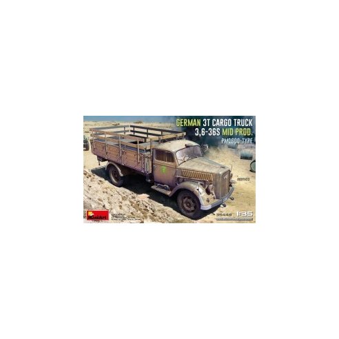 MINI ART 1/35 German 3t Cargo Truck 3,6-36S Mid Prod. PmQ600-Type