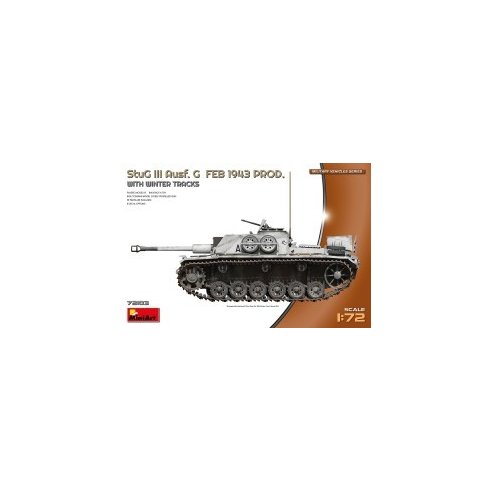 MINI ART 1/72 StuG III Ausf. G Feb 1943 Prod w/Winter Tracks