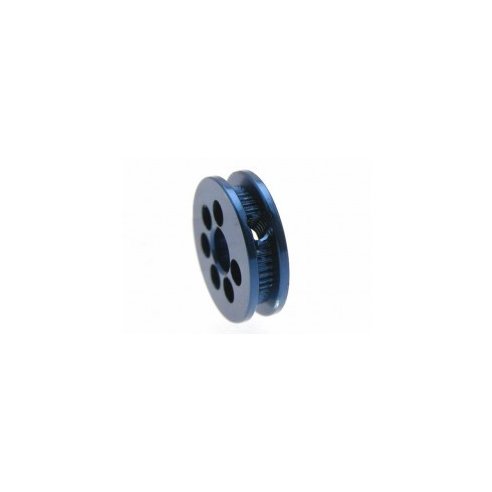 MSC COMPETICION Friction traction pulley 8mm diam. for 3mm axle and M2 screw fixing. aluminum blue anodized