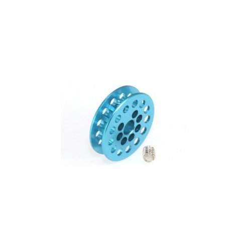 MSC COMPETICION Traction pulley 13 tooth. for 3/32" axles and M2 screw fixing. aluminum blue anodized