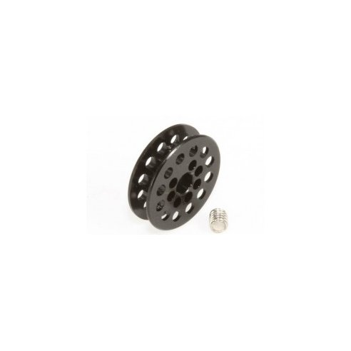 MSC COMPETICION Traction pulley 12 tooth. for 3/32" axles and M2 screw fixing. aluminum black anodized