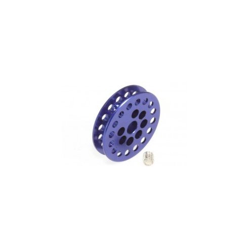 MSC COMPETICION Traction pulley 16 tooth. for 3/32" axles and M2 screw fixing. aluminum dark blue anodized